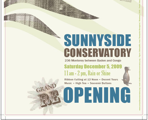 Conservatory Reopening Final Poster